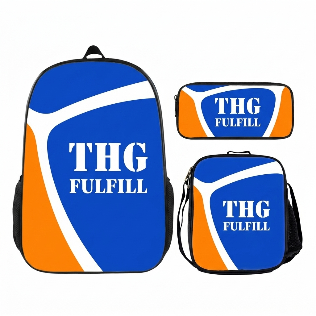 Simple and light leisure schoolbag+insulated lunch