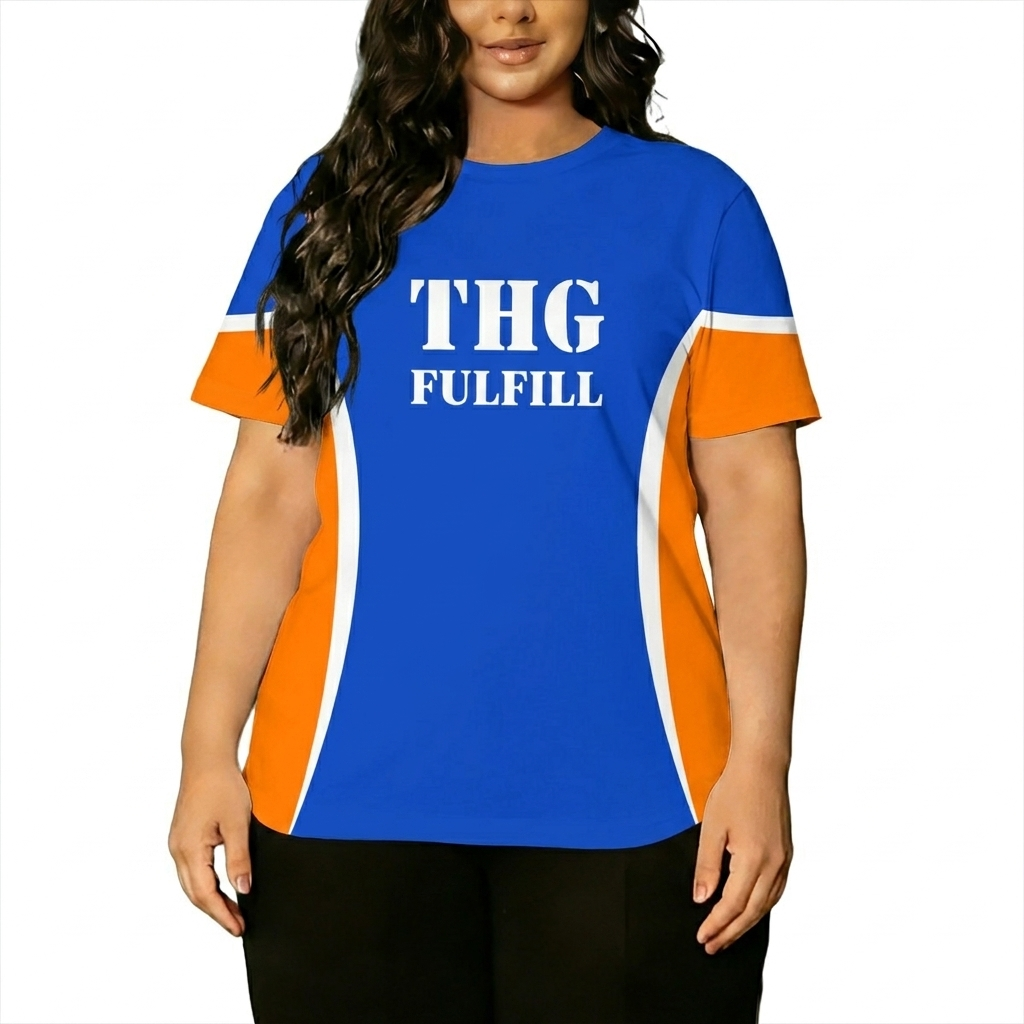 Women's Single-Sided Printed T-Shirt (GSM180 g) - DTF process