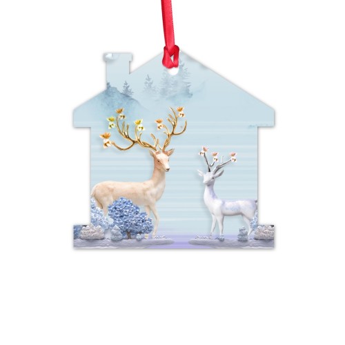 Christmas tree ornaments for little houses - high-quality aluminum
