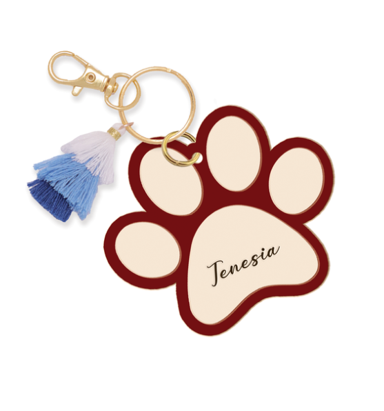Custom 2 Layered Wooden Keychain