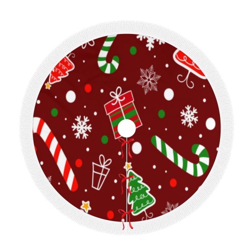 Christmas Tassel Tree Skirt (Composite Fabric)